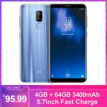 HOMTOM S8 Smartphone16.0MP+ 13.0MP 5,7 дюймов Быстрая зарядка 4G FDD-LTE MTK6750T Восьмиядерный Android 7,0 4 Гб+ 64 Гб 3400 мАч мобильный телефон