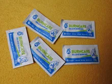 Gel para quemaduras, Kit de primeros auxilios, almohadilla de primeros auxilios, enfriamiento, calmante, cuidado de heridas, 3,5 g/paquete