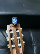 Acouway guitarra ukelele sintonizador violín bajo electrónico diapasón afinador con Clip-En Afinador Cromático 360 grados giran con 5 de modelo