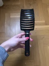 Peine para masaje del cuero cabelludo para mujer, 7 colores, cerdas de nailon, cepillo de pelo rizado húmedo, cepillo de pelo para salón, herramientas de estilo de peluquería