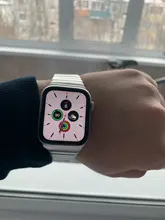 Correa de lujo para Apple watch, banda de 44mm y 40mm para iWatch de 38mm y 42mm, pulsera de reloj de acero inoxidable para Apple watch 5 6 se 3 4