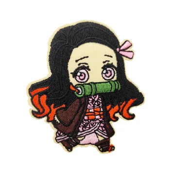 

2.5'' Anime Sticker Nezuko Kamado Kimetsu no Yaiba EMBROIDERED IRON ON PATCH