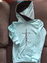 Hoodies Sweatshirts Pullovers Long-Sleeve Warm Christmas Autumn Winter Faith Women Casual