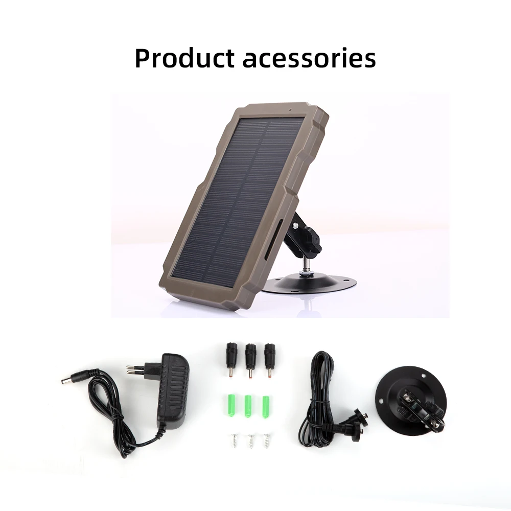Outdoor Waterproof 1700MAh Lithium Battery Hunting Trail Camera Solar Panel Kit-Waterproof Solar Charger Power System Trail Camera Solar Battery Charger