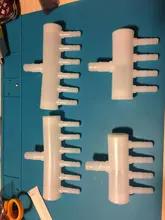 Air-Flow-Splitter-Control Aquarium Fish-Tank Lever-Valve Plastic 6 8 10 12-16 20-Way