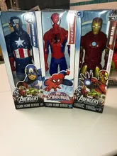 Figuras de acción de Los vengadores de Marvel de 30cm, Thanos, Hulkbuster, Iron Man, Capitán América, Thor, Lobezno, Pantera Negra