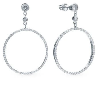 

Silver earrings with cubic zirconia sunlight sample 925