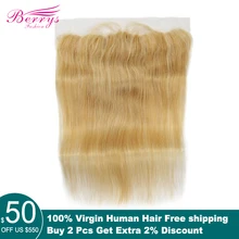 Прямой прозрачный кружевной фронтальный 13X4 ухо в ухо часть с детскими волосами предварительно сорванные бразильские человеческие девственные волосы фортепиано цвет#60