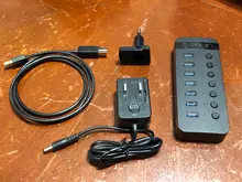 Usb-Extension Adapter Charging-Splitter Support ORICO Usb-3.0-Hub Powered On/off-Switches