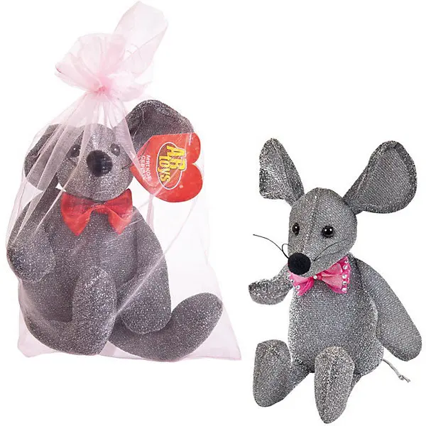 Soft toy Abtoys Mouse shiny 16 cm