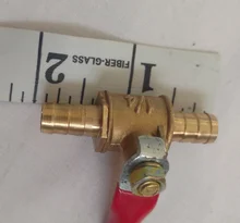 Pipe-Fittings Valve Ball Hose Barb Inline Water-Oil Brass Shutoff 6mm-12mm Air-Gas