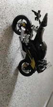 Modelo de motocicleta de plástico para niños, juguete deportivo de carreras, colección de regalo, 1:18