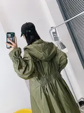 Gabardina larga informal de manga larga para mujer, abrigo informal con diseño de lujo para primavera y otoño