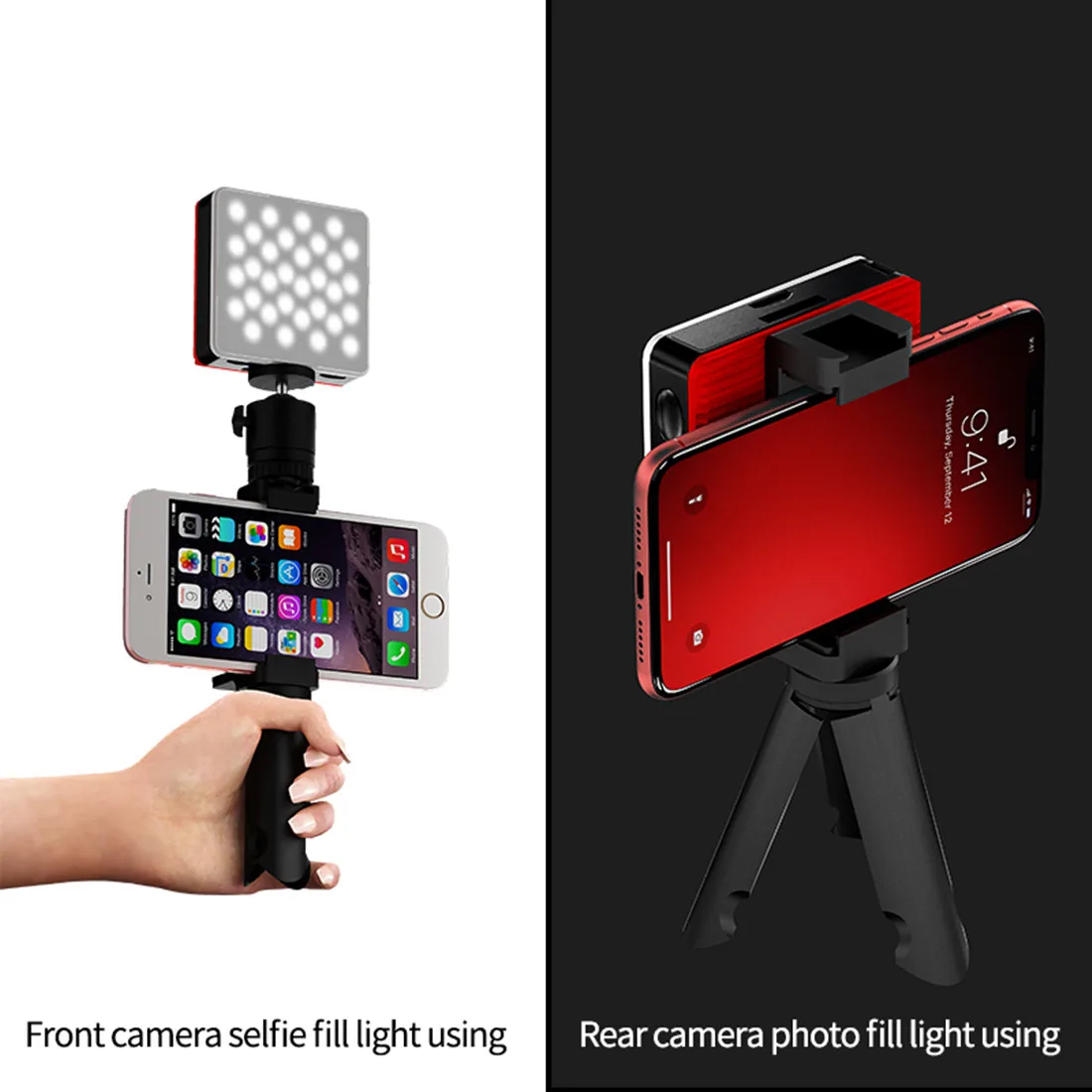 Tolifo Mini 64 светодиодный светильник для камеры, портативный Перезаряжаемый светильник для смартфона, панель для Dslr видеокамеры, мобильного телефона