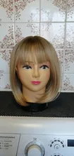 Synthetic Wigs Bangs Short Bob-Hair Louis Ferre Brown Lolita Golden-Blonde Women Cosplay