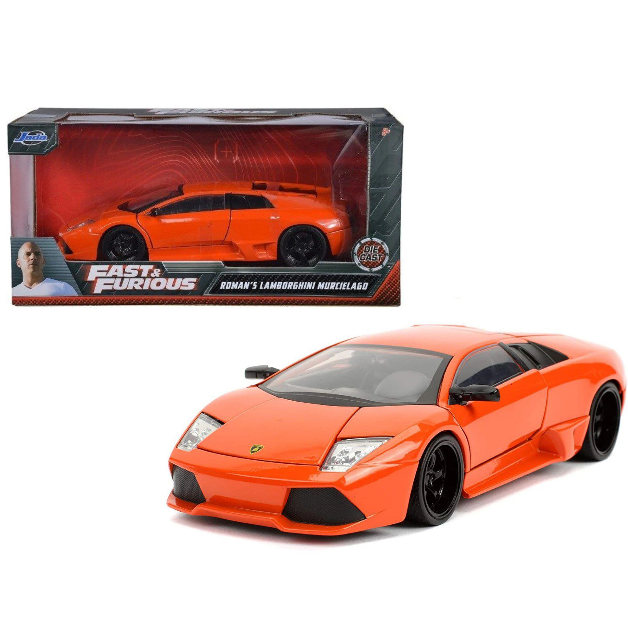 

Jada 1:24 Форсаж Роман Lamborghini Murcielago итальянский супер спортивный автомобиль подарок для детей металлический корпус литья под давлением