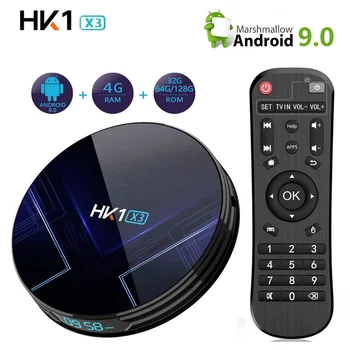 

Android 9.0 HK1 X3 Smart TV BOX Amlogic S905X31000M 32GB 64GB 128GB Set Top Box HK1 X3 8K 2.4G 5G wifi Bluetooth 4K UHD tv box