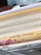 Kimcci-pestañas 3D individuales de cilios, pestañas naturales de visón para extensiones, 120 manojos, maquillaje negro, pestañas postizas