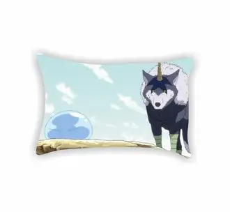 Pillow my rebirth in slime No. 11 picture on one side | Дом и сад