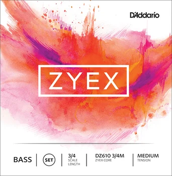 

Dz610-3/4M zyex strings for double bass 3/4, medium D'Addario