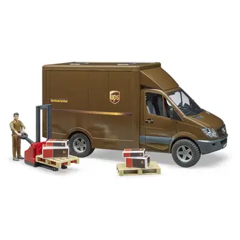 

Mercedes-Benz Sprinter van ups with figure, loader and accessories