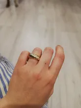 Anillos irregulares de croissant para mujer, Anillos geométricos circulares gruesas con texturas minimalistas, joyería 2021