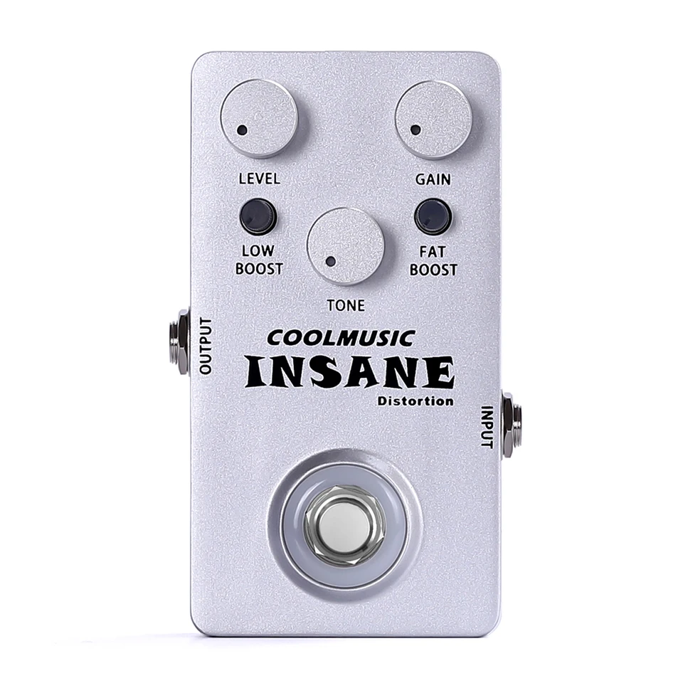 Electric Guitar Effects Pedal Coolmusic Stompbox Insane Distortion
