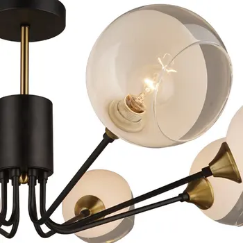 

Ceiling interior chandelier eylia in modern style, 60 W, e27, for 8 lamps