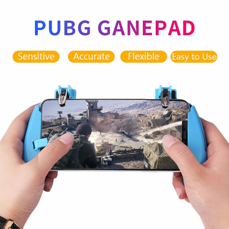 

PUBG Gamepad Controller Joystick With Holder For Game Fire Button Key Trigger L1R1 Shooter Fit For IOS Andriod Mobile Phone