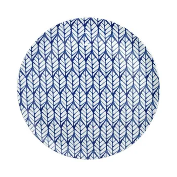 

Shallow dish white and blue 6 PCs