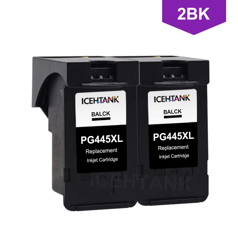 2BK ICEHTANK PG 445 CL 446 XL совместимый чернильный картридж для Canon PG445 CL446 PG-445 PIXMA MG2440 MG2540 MG2940 картриджи для принтера - Цвет: 2BK