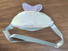 Riñonera de lentejuelas a la moda para niñas, bolso de cintura para niños, cinturón de pecho