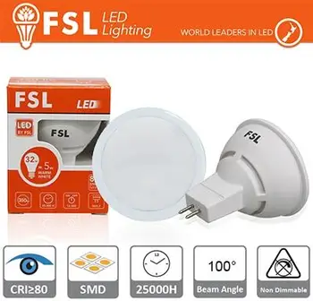 

MR16 LED bulb-6W 4000K 510LM 100 ° CRI80 AC/DC 12V
