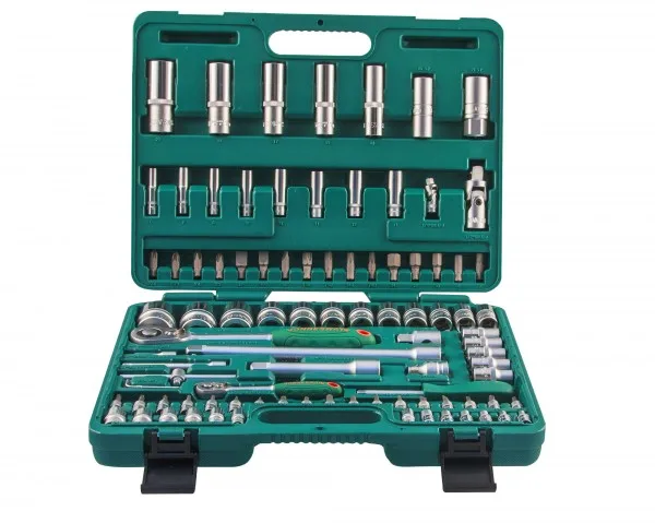 Набор торцевых головок Jonnesway S04H52494S, 1/4"DR 4-14 мм и 1/2"DR 10-32 мм, 94 предмета