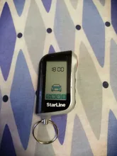 Llavero para mando a distancia LCD Vertical A93, sistema de alarma antirrobo para coche, bidireccional, rusa, A93