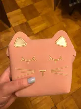 Mini bolso cruzado con gato para bebé, monedero de cuero recubierto para niño, accesorios de princesa para niña, bolsas de hombro, billetera