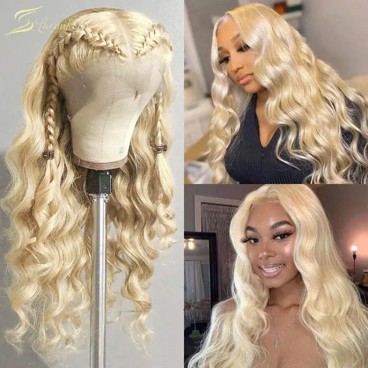 TRENDING! HD Lace Transparent 613 Lace Frontal Wig Blonde 40 inch Human Hair Wig For Black Women Body Wave Lace Front Wig Full PrePlucked