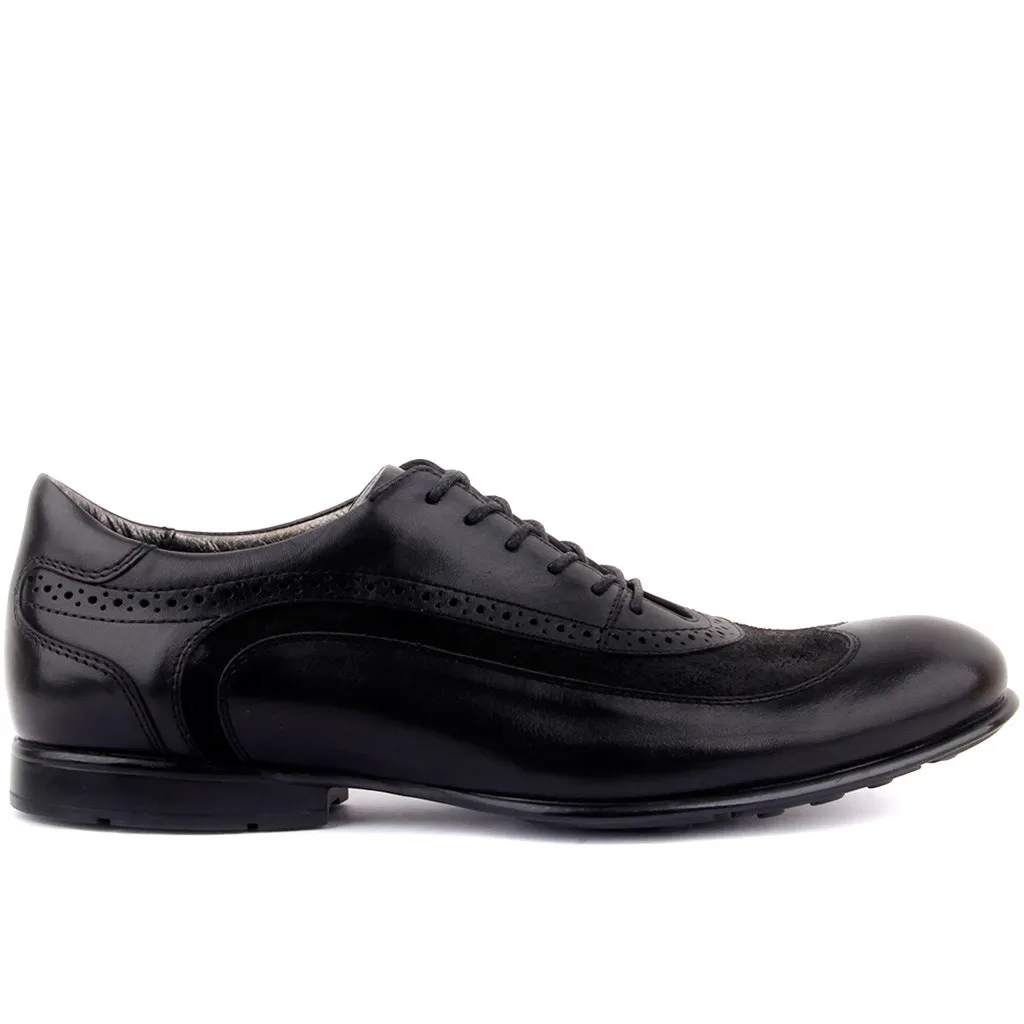 

Sail-Lakers Black Suede Leather Men 'S Casual Shoes