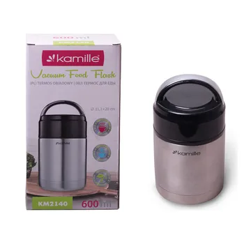

Thermos Food Grade 600 ml stainless steel Kamille, kml-2140