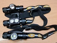 Mini Headlamp Head-Torch Waterproof Flashlight LED Hunting Rechargeable High-Power Boruit xm-L2