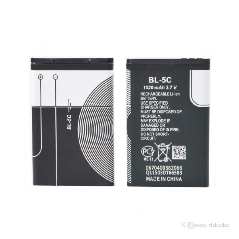 Nokia BL 5c 1020 mAh 3.7V|Аккумуляторы для мобильных телефонов| |