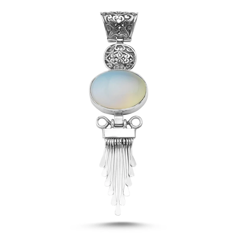 

Silver 925 Sterling Moon Stone Hand Handwork Pendant