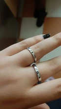 2 uds sol y luna amante conjunto de pareja de anillos promesa boda bandas para él y para ella