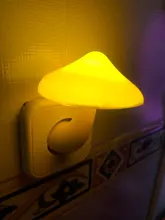 Lights-Lamp Wall-Socket Mushroom Us-Plug Led-Night-Light Home-Decoration for EU