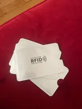 5 uds. De fundas de aluminio con bloqueo para lector de tarjetas bancarias, tarjetero para tarjetas bancarias, protección para tarjetas bancarias, soporte NFC de Metal para tarjetas de crédito