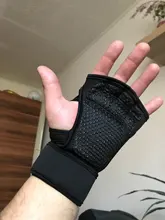 Guantes antideslizantes para gimnasio para hombre y mujer, 1 par, antigolpes, para entrenamiento de levantamiento de pesas, medio dedo, ciclismo de montaña