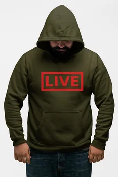 

Angemiel Wear Live Green Men 'S Hooded Sweatshirt