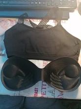 Yoga Bra Padded Top Gym Sports-Bras Push-Up Fitness Cross-Back Women Shockproof Breathable