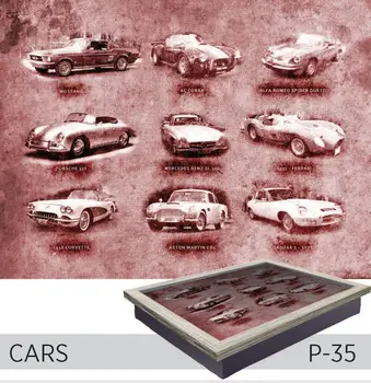 

Funny Design Knee Pad With Tray - Cars