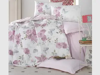 

Cotton Box Complete Set of Ranforce Rosella Double Personality Pink